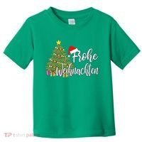 German Matching Present Merry Christmas Frohe Weihnachten Toddler T-Shirt thumb 0
