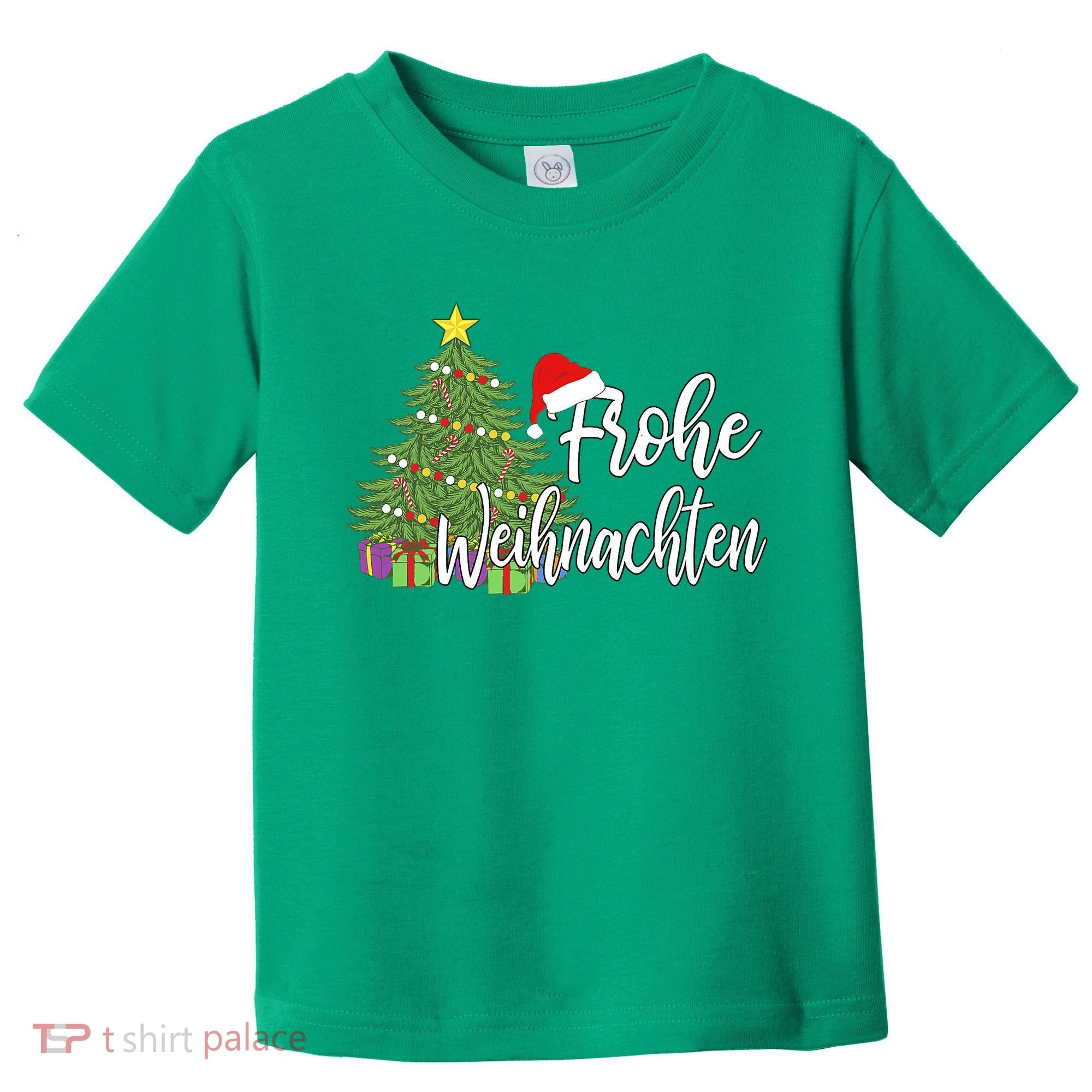 German Matching Present Merry Christmas Frohe Weihnachten Toddler T-Shirt