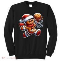 Gingerbread Man Playing Basketball Christmas Xmas Sweatshirt thumb 0