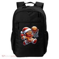 Gingerbread Man Playing Basketball Christmas Xmas Backpack thumb 0