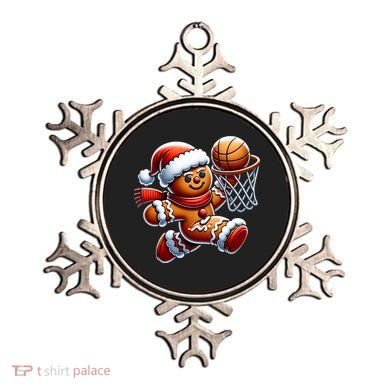 Gingerbread Man Playing Basketball Christmas Xmas Ornament
