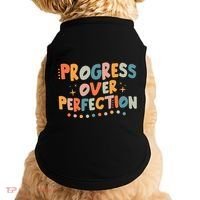 Growth Mindset Progress Over Perfection Back To School Retro Doggie Tank thumb 0