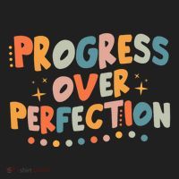 Growth Mindset Progress Over Perfection Back To School Retro Beanie thumb 2