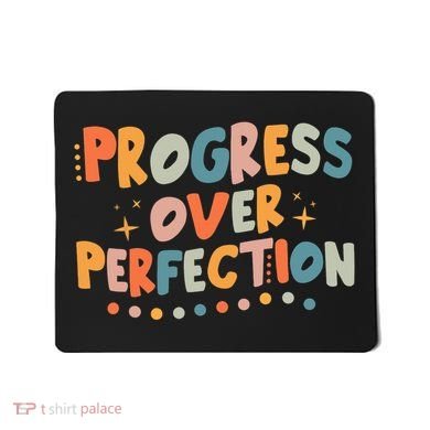 Growth Mindset Progress Over Perfection Back To School Retro Mousepad