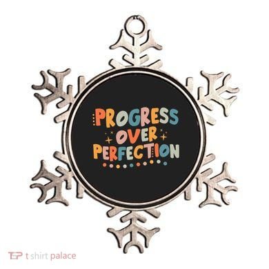 Growth Mindset Progress Over Perfection Back To School Retro Ornament