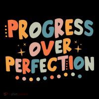 Growth Mindset Progress Over Perfection Back To School Retro Toddler T-Shirt thumb 4