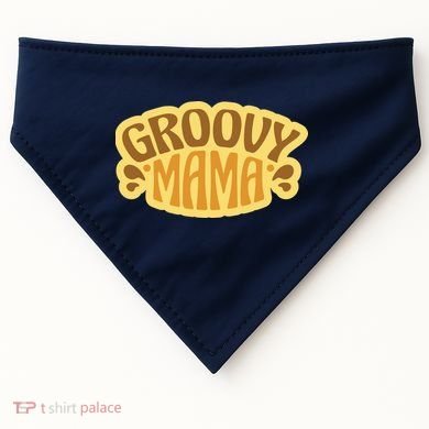 Groovy Mama Retro USA-Made Doggie Bandana