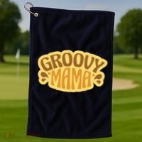 Groovy Mama Retro Golf Towel thumb 1