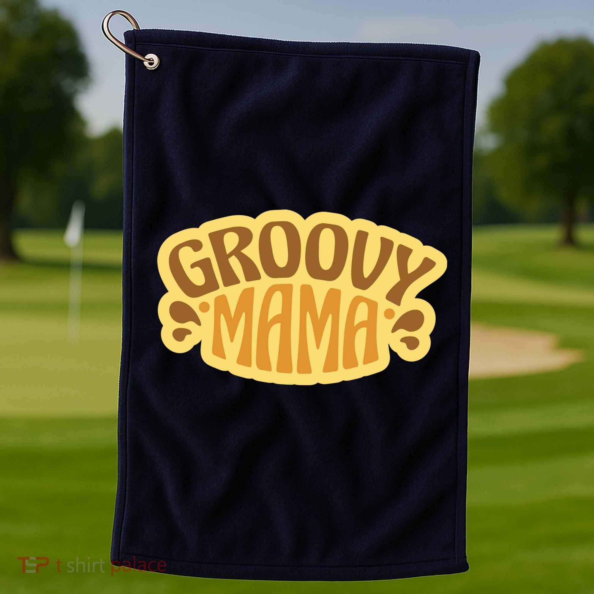 Groovy Mama Retro Golf Towel