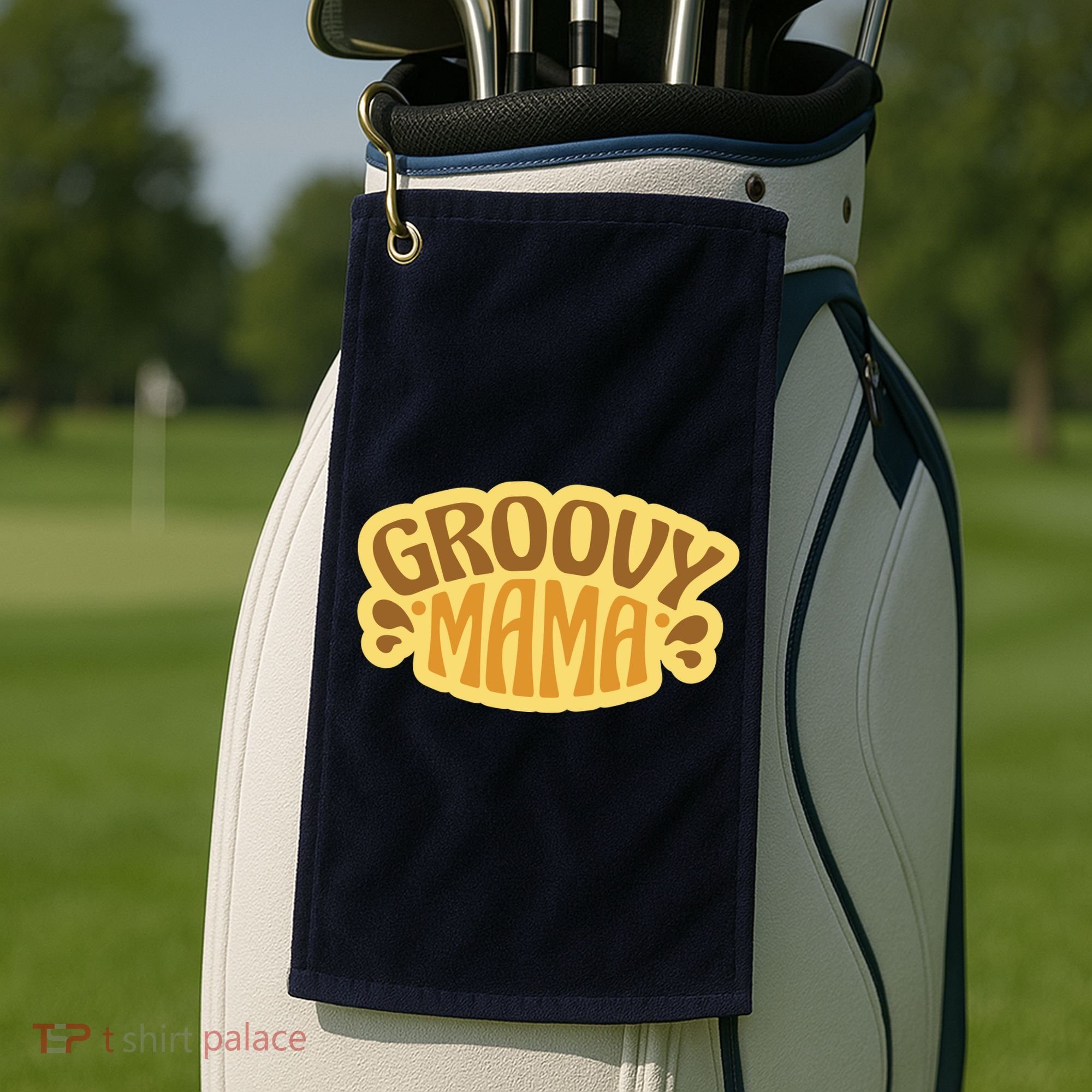 Groovy Mama Retro Golf Towel