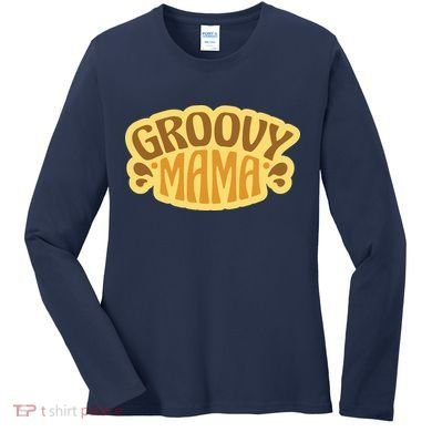Groovy Mama Retro Women's Long Sleeve Shirt