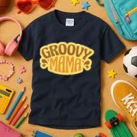 Groovy Mama Retro Kids T-Shirt thumb 3
