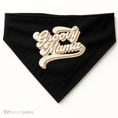 Groovy Mama Retro Cute Gift USA-Made Doggie Bandana