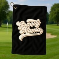 Groovy Mama Retro Cute Gift Golf Towel thumb 1