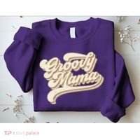 Groovy Mama Retro Cute Gift Sweatshirt thumb 2