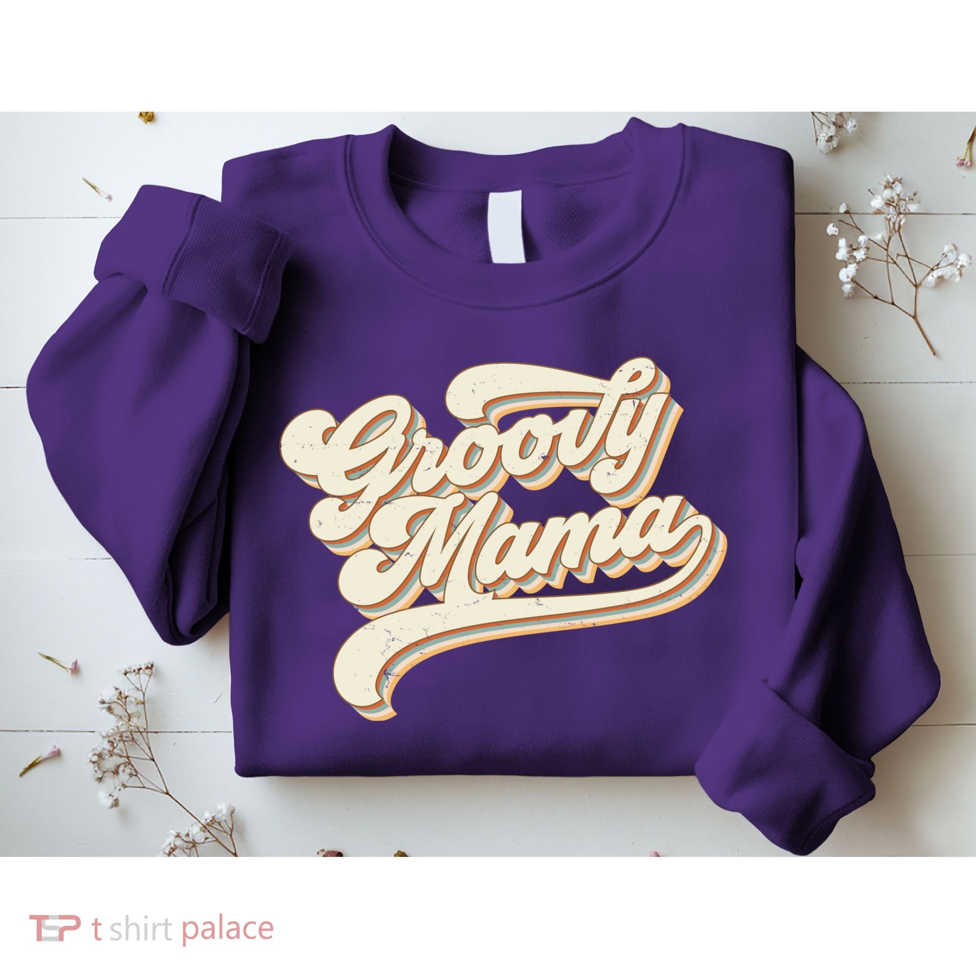 Groovy Mama Retro Cute Gift Sweatshirt