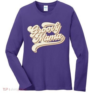 Groovy Mama Retro Cute Gift Women's Long Sleeve Shirt