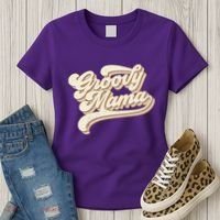 Groovy Mama Retro Cute Gift Women's T-Shirt thumb 3
