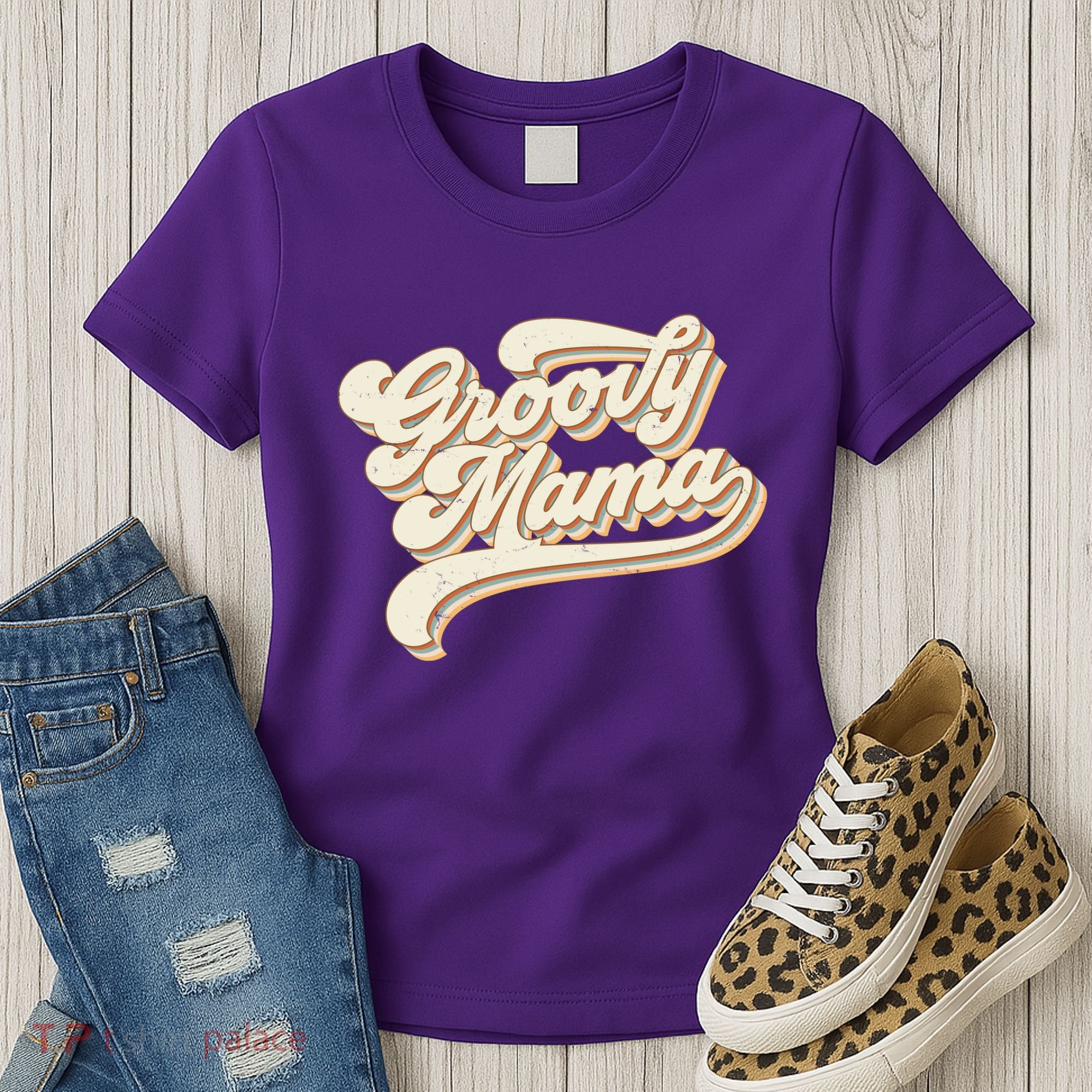 Groovy Mama Retro Cute Gift Women's T-Shirt
