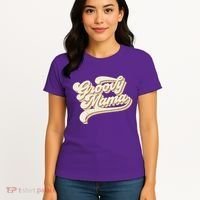 Groovy Mama Retro Cute Gift Women's T-Shirt thumb 4