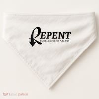 Gifts Making Room Repent Dont Let Your Sin Add Up USA-Made Doggie Bandana thumb 0