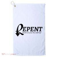 Gifts Making Room Repent Dont Let Your Sin Add Up Golf Towel thumb 0
