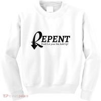 Gifts Making Room Repent Dont Let Your Sin Add Up Kids Sweatshirt thumb 0