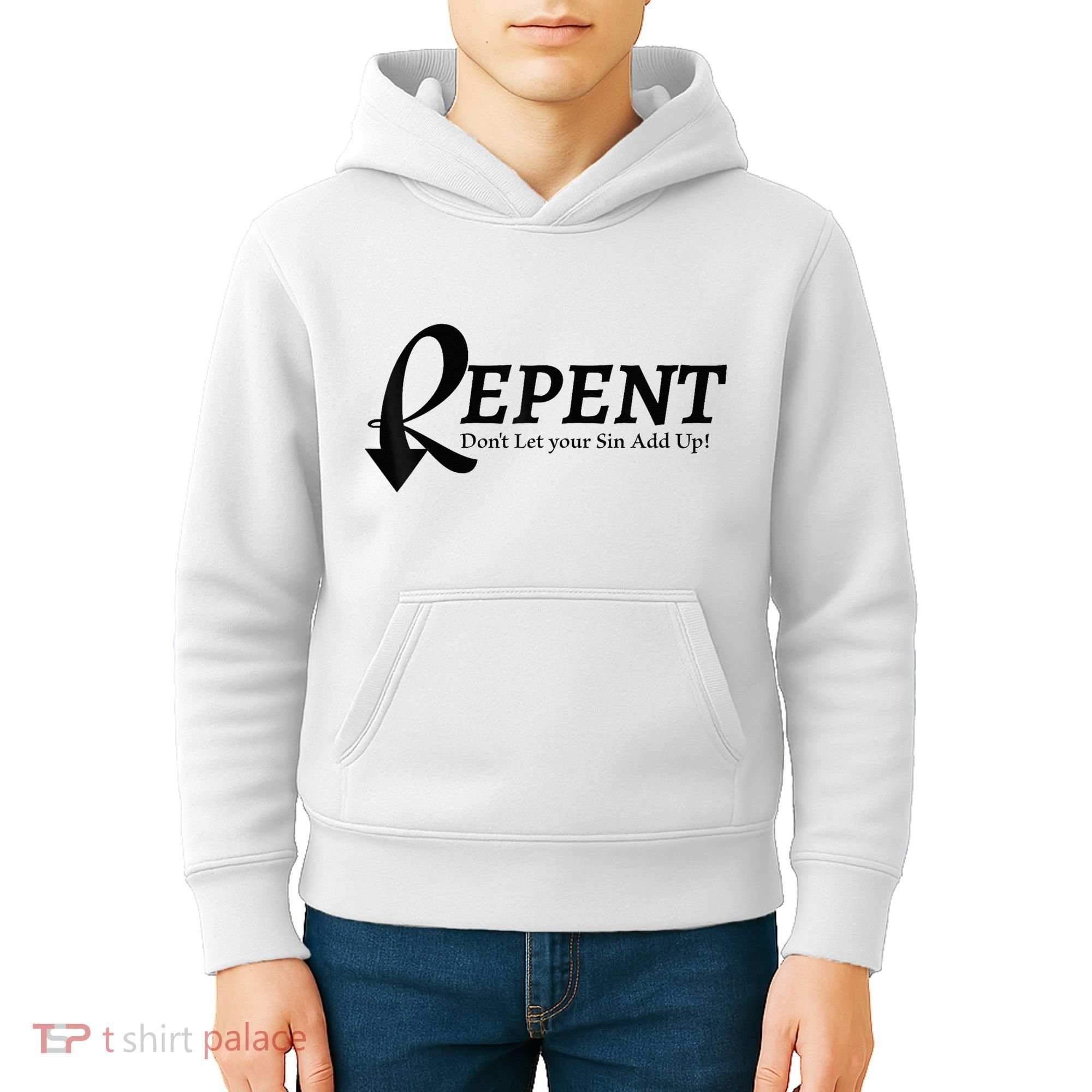 Gifts Making Room Repent Dont Let Your Sin Add Up Kids Hoodie