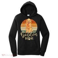 Golden Mom Retro Sunset Golden Retriever Lover Gift Dog Mama Women's Hoodie thumb 0