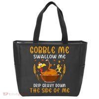 Gobble Me Swallow Me Turkey For Thanksgiving Tote Bag thumb 0