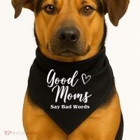 Good Moms Say Bad Words Funny Gift USA-Made Doggie Bandana thumb 1