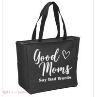 Good Moms Say Bad Words Funny Gift Tote Bag thumb 2