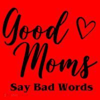 Good Moms Say Bad Words Funny Gift Santa Hat thumb 1