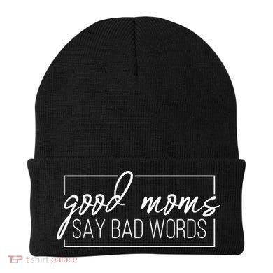 Good Moms Say Bad Words Funny Beanie