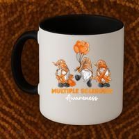 Gnomes Multiple Sclerosis Awareness Orange Ribbon Coffee Mug thumb 2