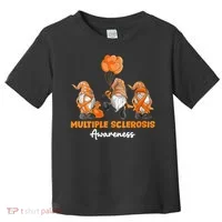 Gnomes Multiple Sclerosis Awareness Orange Ribbon Toddler T-Shirt thumb 0