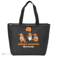 Gnomes Multiple Sclerosis Awareness Orange Ribbon Tote Bag thumb 0