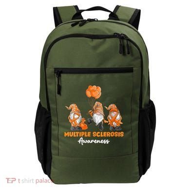 Gnomes Multiple Sclerosis Awareness Orange Ribbon Backpack