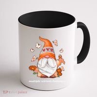 Gnome Multiple Sclerosis Awareness Orange Ribbon Gnome MS Warrior Coffee Mug thumb 1