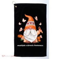 Gnome Multiple Sclerosis Awareness Orange Ribbon Gnome MS Warrior Golf Towel thumb 0