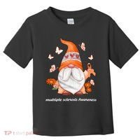 Gnome Multiple Sclerosis Awareness Orange Ribbon Gnome MS Warrior Toddler T-Shirt thumb 0