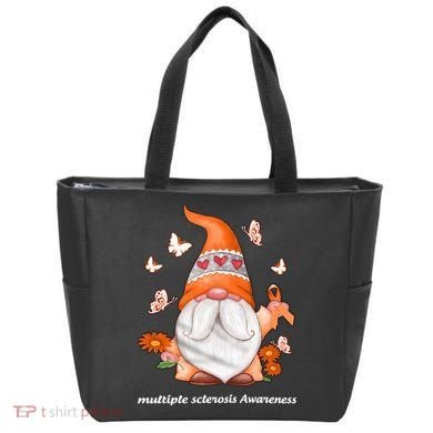 Gnome Multiple Sclerosis Awareness Orange Ribbon Gnome MS Warrior Tote Bag