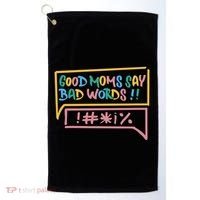 Good Moms Say Bad Words Cursing Golf Towel thumb 0
