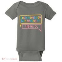 Good Moms Say Bad Words Cursing Baby Bodysuit thumb 0