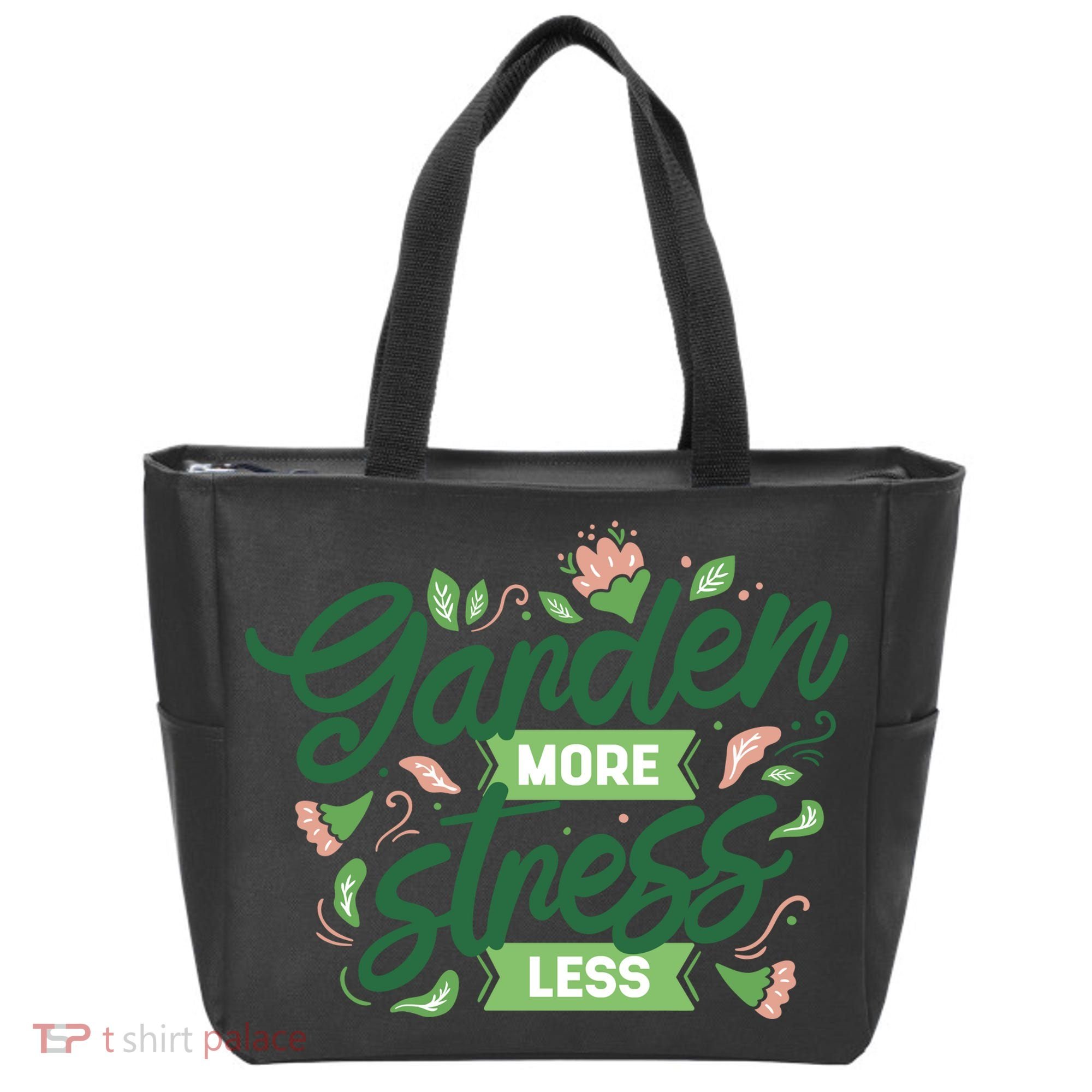 Garden More Stress Less Tote Bag