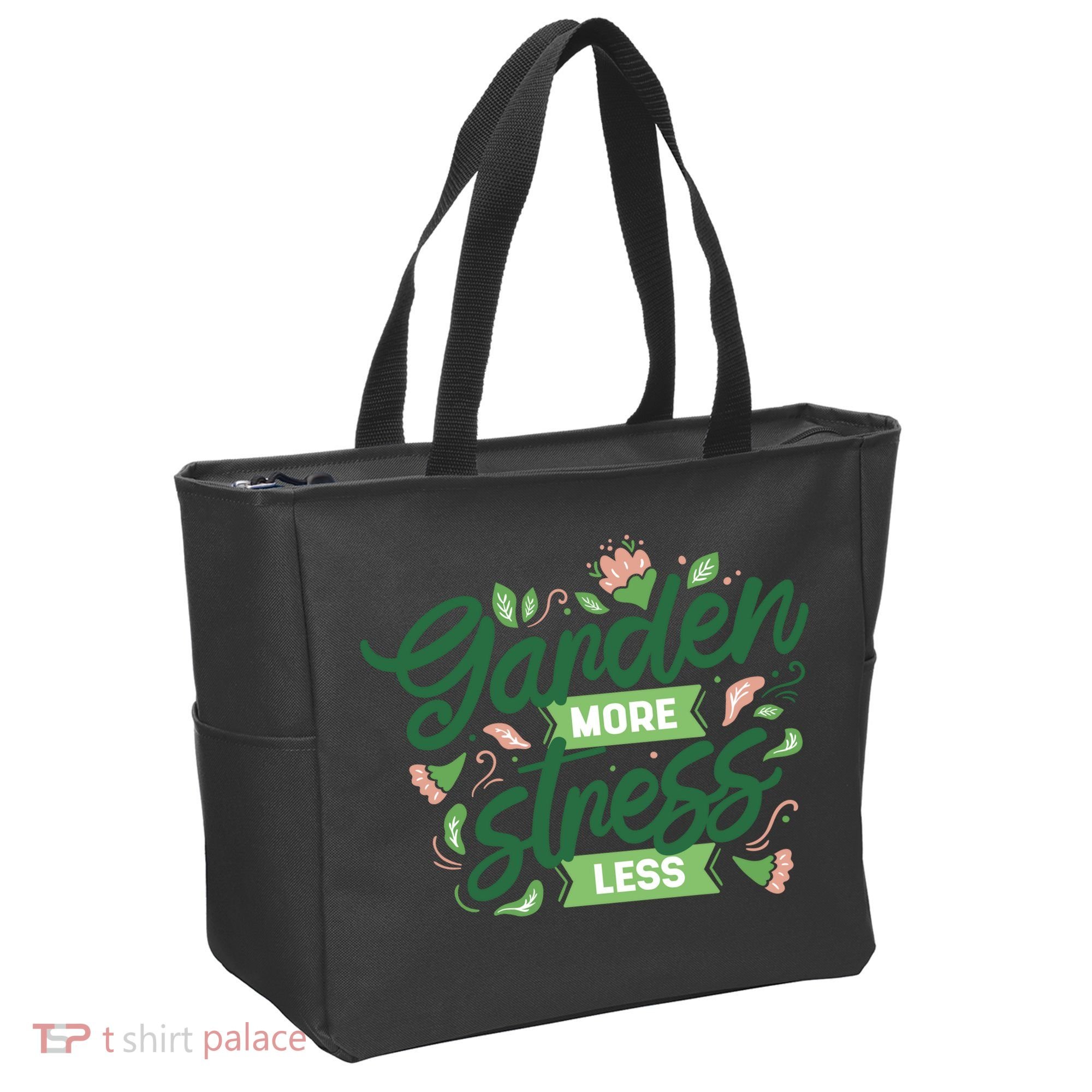 Garden More Stress Less Tote Bag