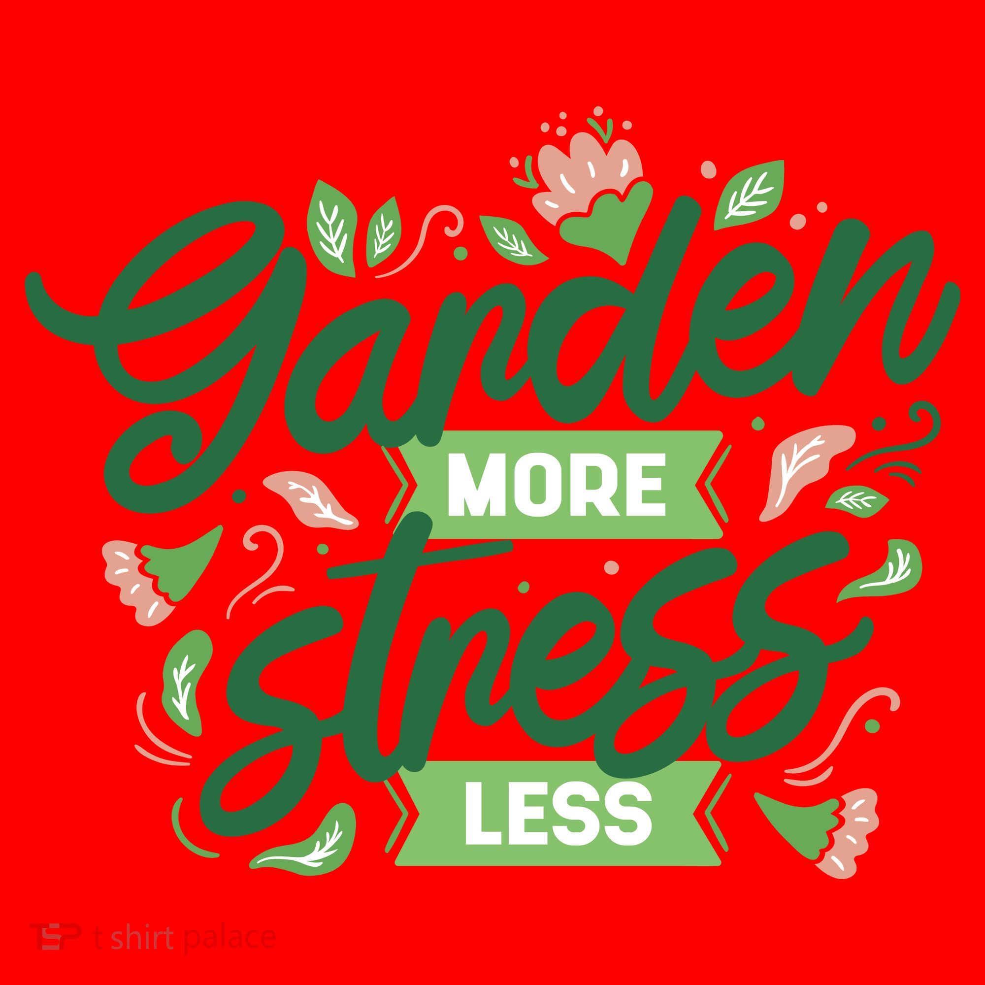 Garden More Stress Less Santa Hat