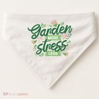 Garden More Stress Less USA-Made Doggie Bandana thumb 0