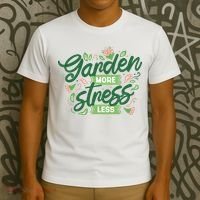 Garden More Stress Less T-Shirt thumb 3