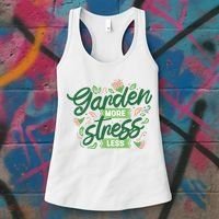 Garden More Stress Less Women's Tank Top thumb 3